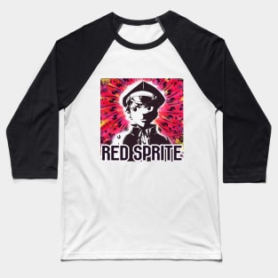 Shonen Flop Red Sprite Design Baseball T-Shirt